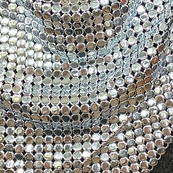 Ferrara Whiting & Davis Silver Vacuum Metalized Necklace - Picture 2 of 4